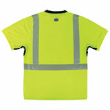 Ergodyne 23504 8283BK L Lime Class 2 Performance T-Shirt - Lightweight - 2