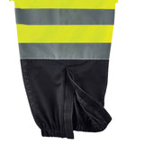 Ergodyne 23957 GloWear 8910BK Supplemental Class E Black Bottom Hi-Vis Pants, 2XL/3XL, HV Lime - 3