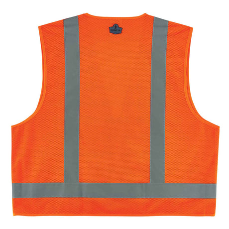 Ergodyne 24011 GloWear 8249Z Type R Class 2 Economy Surveyors Vest, XSmall, HV Orange