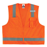 Ergodyne 24011 GloWear 8249Z Type R Class 2 Economy Surveyors Vest, XSmall, HV Orange - 2