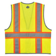 Ergodyne 24143 GloWear 8246Z Type R Class 2 Two-Tone Mesh Vest, Reflective Banding, S/M, HV Lime