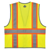 Ergodyne 24147 GloWear 8246Z Type R Class 2 Two-Tone Mesh Vest Reflective Banding, 2XL/3XL, HV Lime