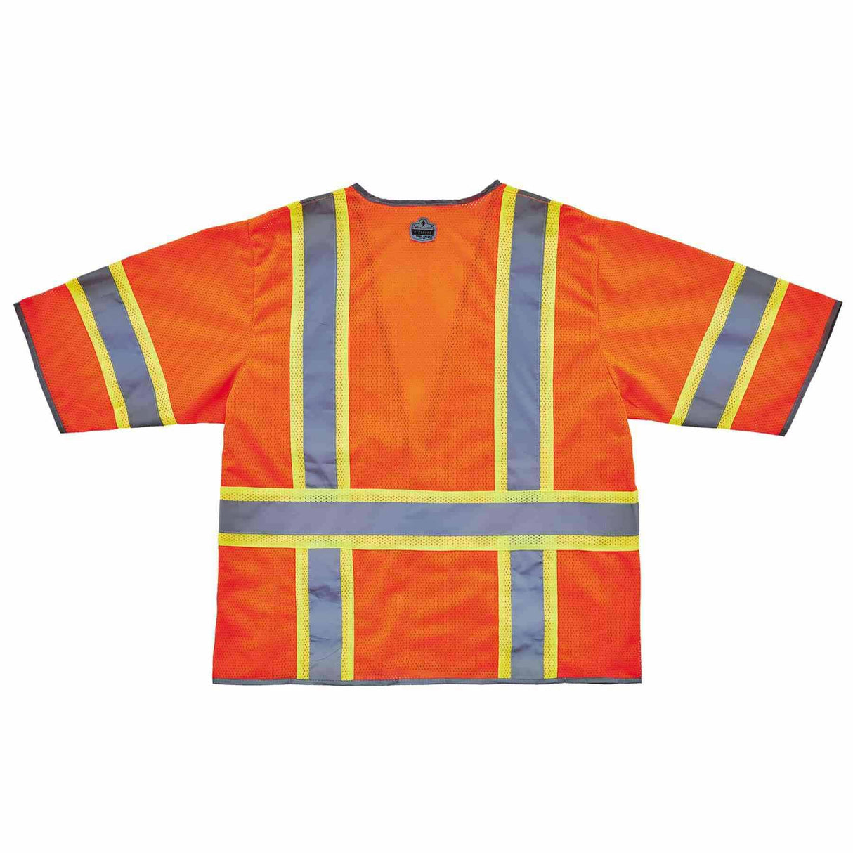 Ergodyne 24155 8346Z L/XL Orange Class 3 Two-Tone Hi-Vis Surveyor Vest - Zipper - 3