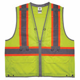 Ergodyne 24185 8231TVK L/XL Lime Class 2 Hi-Vis Tool Tethering Safety Vest Kit - 2