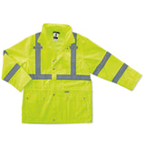 Ergodyne 24322 GloWear 8365 Type R Class 3 Rain Jacket, Small, HV Lime - 2