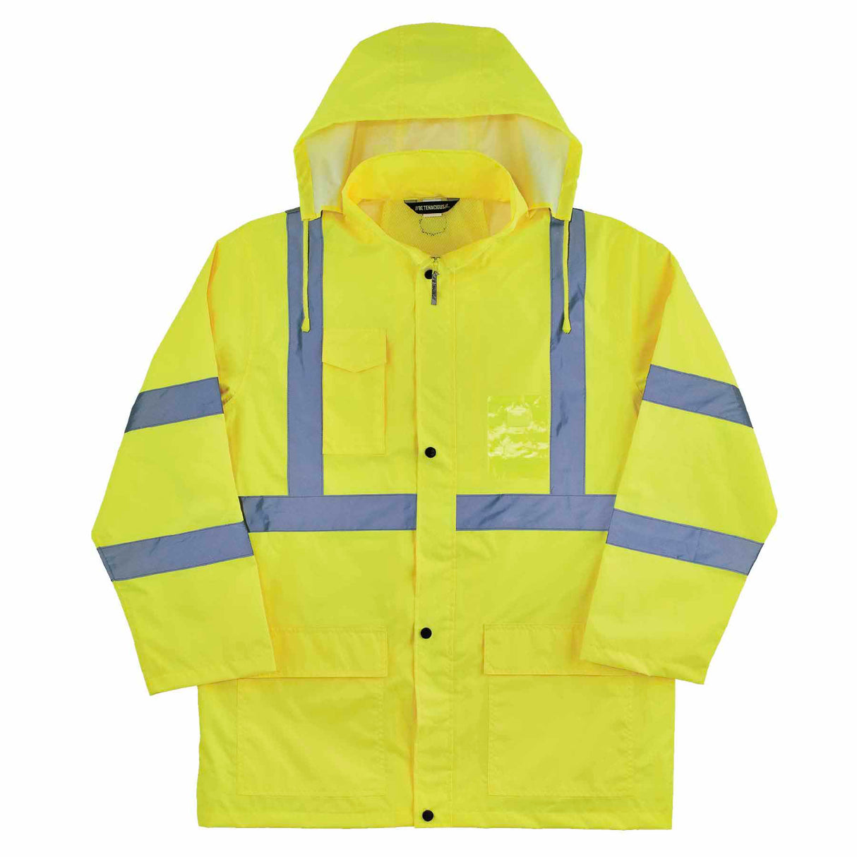 Ergodyne 24332 8366 S Lime Class 3 Lightweight Hi-Vis Rain Jacket