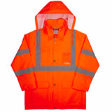 Ergodyne 24362 8366 S Orange Class 3 Lightweight Hi-Vis Rain Jacket