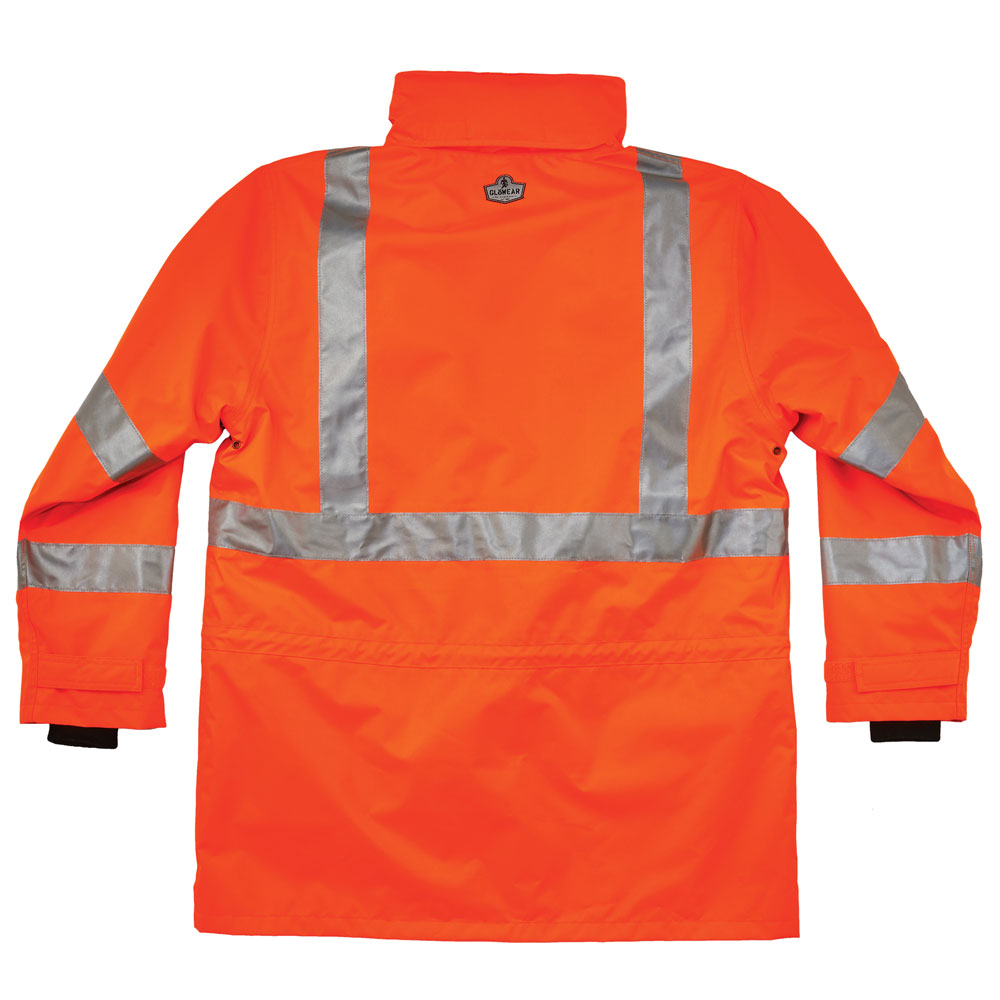 Ergodyne 24372 GloWear 8385 Type R Class 3 4-in-1 Jacket, Small, HV Orange - 3