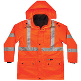 Ergodyne 24372 GloWear 8385 Type R Class 3 4-in-1 Jacket, Small, HV Orange - 4