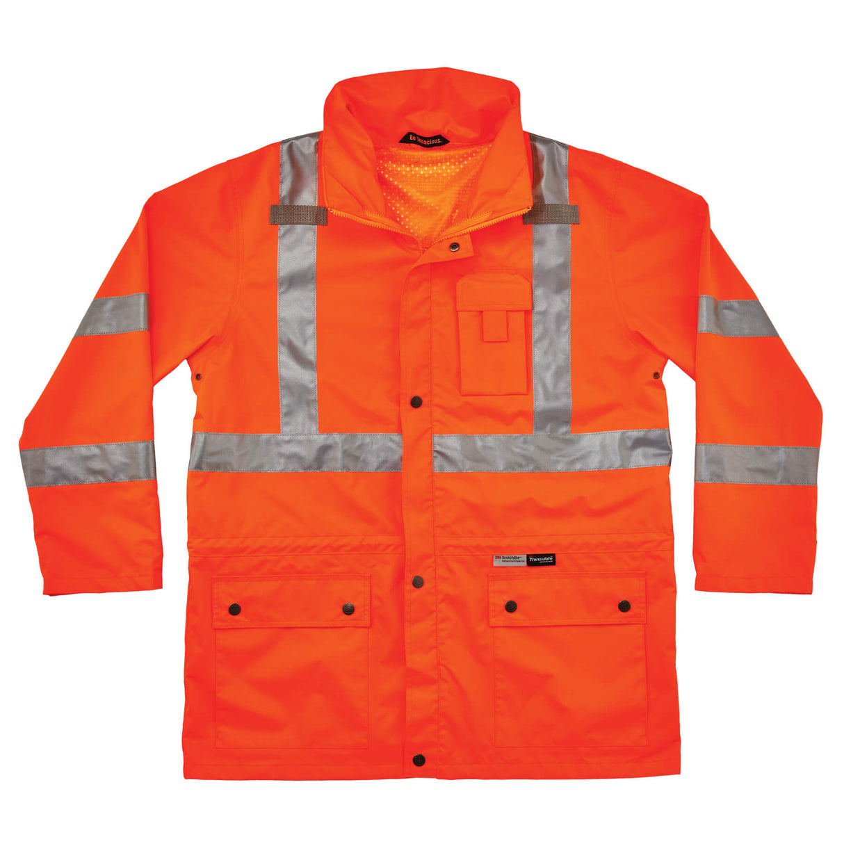 Ergodyne 24372 GloWear 8385 Type R Class 3 4-in-1 Jacket, Small, HV Orange - 5