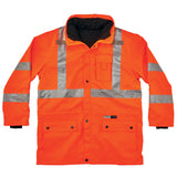 Ergodyne 24372 GloWear 8385 Type R Class 3 4-in-1 Jacket, Small, HV Orange - 6