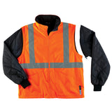 Ergodyne 24372 GloWear 8385 Type R Class 3 4-in-1 Jacket, Small, HV Orange - 7