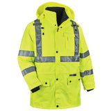 Ergodyne 24382 GloWear 8385 Type R Class 3 4-in-1 Jacket, Small, HV Lime