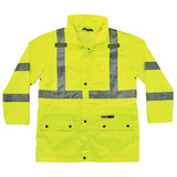 Ergodyne 24382 GloWear 8385 Type R Class 3 4-in-1 Jacket, Small, HV Lime - 6