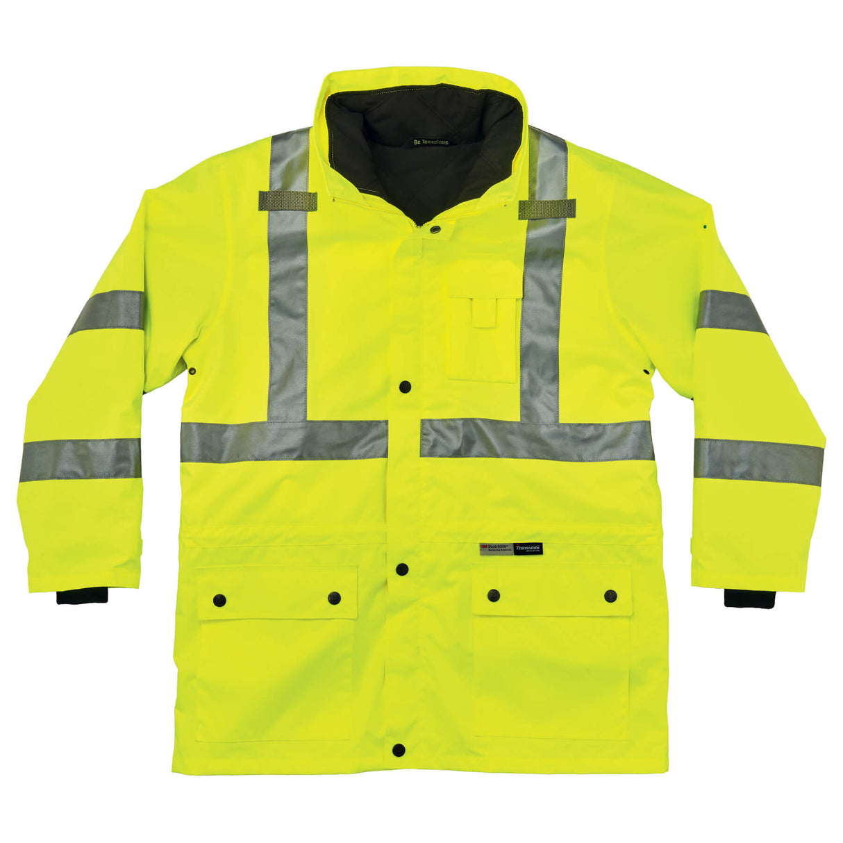 Ergodyne 24382 GloWear 8385 Type R Class 3 4-in-1 Jacket, Small, HV Lime - 7