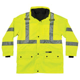 Ergodyne 24384 GloWear 8385 Type R Class 3 4-in-1 Jacket, Large, HV Lime - 7