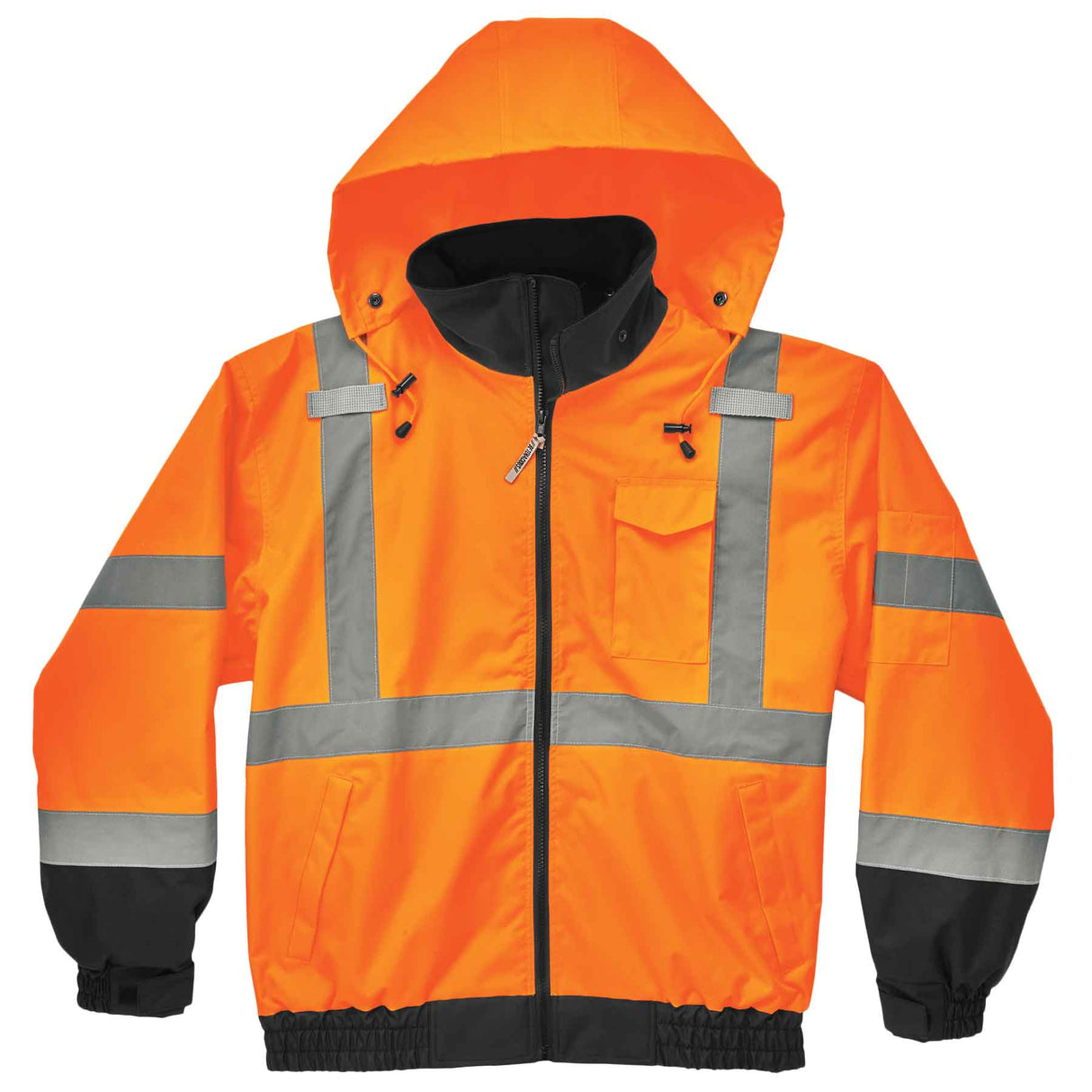 Ergodyne 24462 GloWear 8379 Type R Class 3 Fleece Lined Bomber Jacket, Small, HV Orange - 3