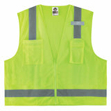 Ergodyne 24502 8249Z-S S Lime Class 2 Economy Surveyors Vest - Single Size