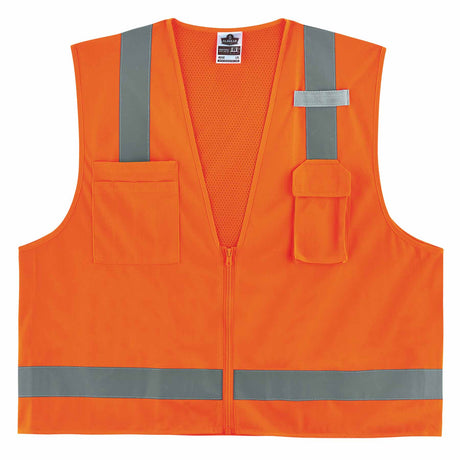 Ergodyne 24516 8249Z-S 2XL Orange Class 2 Economy Surveyors Vest - Single Size