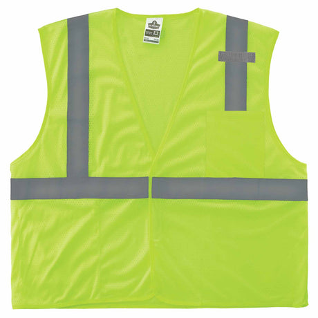 Ergodyne 24524 8210HL-S L Lime Class 2 Economy Mesh Vest - Single Size