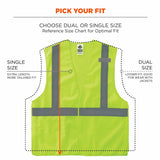 Ergodyne 24547 8215BA-S 3XL Lime Class 2 Economy Breakaway Mesh Vest - Single Size - 3