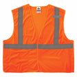 Ergodyne 24551 8215BA-S XS Orange Class 2 Economy Breakaway Mesh Vest - Single Size