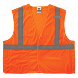 Ergodyne 24552 8215BA-S S Orange Class 2 Economy Breakaway Mesh Vest - Single Size