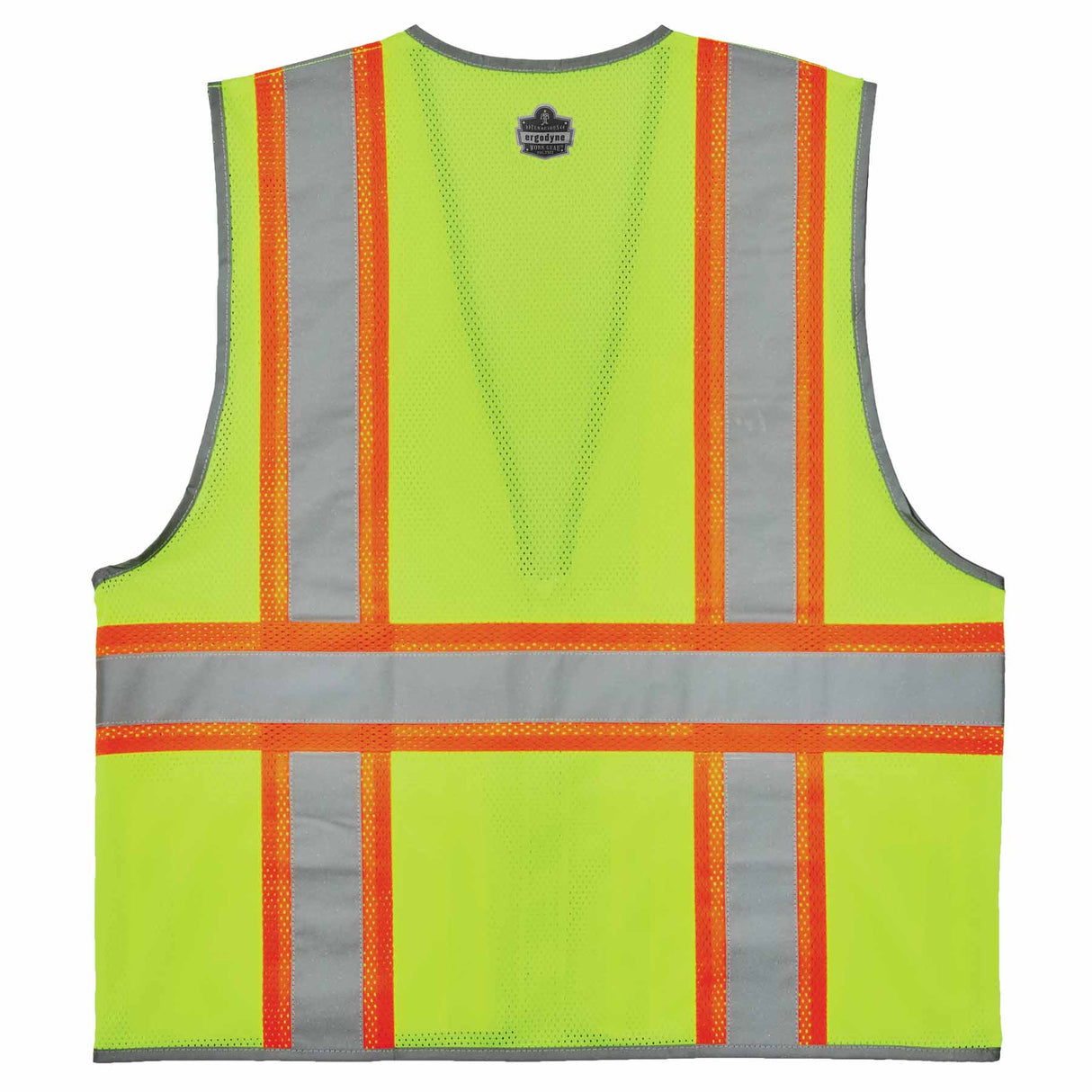 Ergodyne 24564 8246Z-S L Lime Class 2 Two-Tone Mesh Vest - Single Size - 2