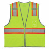 Ergodyne 24565 8246Z-S XL Lime Class 2 Two-Tone Mesh Vest - Single Size