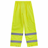 Ergodyne 25348 8916 4XL Lime Class E Lightweight Hi-Vis Rain Pants - 2