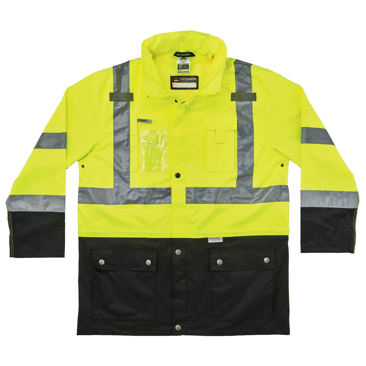 Ergodyne 25372 GloWear 8386 Type R Class 3 Outer Shell Jacket, Small, HV Lime - 2