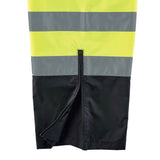 Ergodyne 25429 GloWear 8915BK Supplemental Class E Black Bottom Rain Pants, 5XL, HV Lime - 2