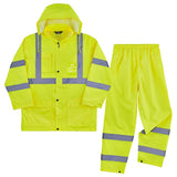 Ergodyne 25433 #8376K M Lime Lightweight HV Rain Suit