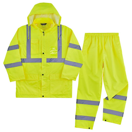 Ergodyne 25434 #8376K L Lime Lightweight HV Rain Suit