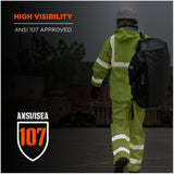 Ergodyne 25434 #8376K L Lime Lightweight HV Rain Suit - 3