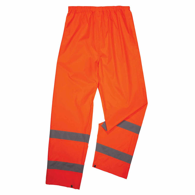 Ergodyne 25442 8916 S Orange Class E Lightweight Hi-Vis Rain Pants