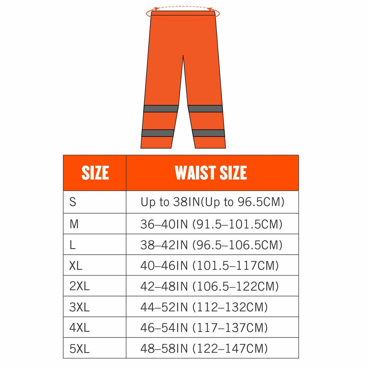 Ergodyne 25442 8916 S Orange Class E Lightweight Hi-Vis Rain Pants - 6