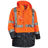 Ergodyne 25469 GloWear 8386 Type R Class 3 Outer Shell Jacket, 5XL, HV Orange