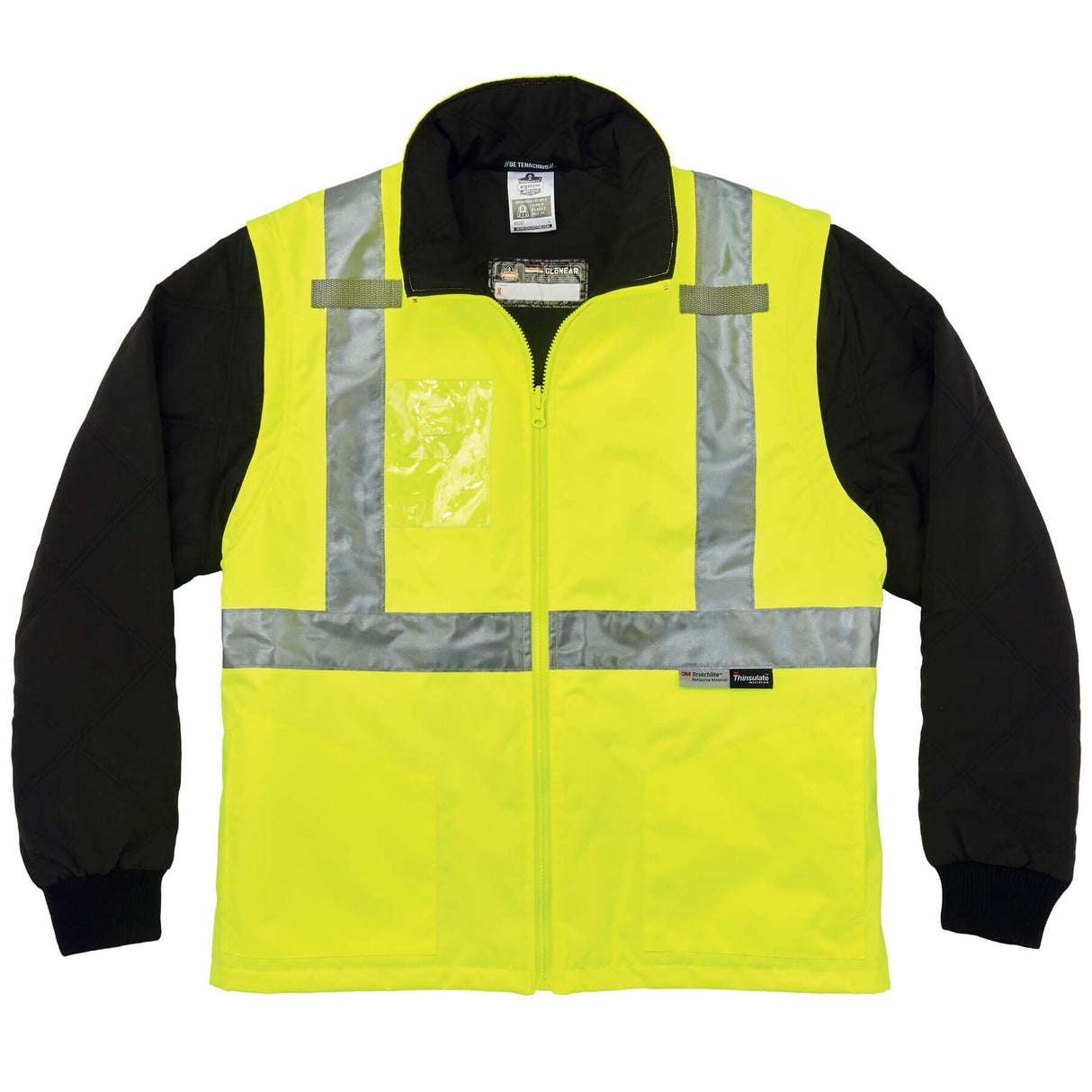 Ergodyne 25499 GloWear 8287 Type R Class 2 Convertible Thermal Jacket, 5XL, HV Lime - 3