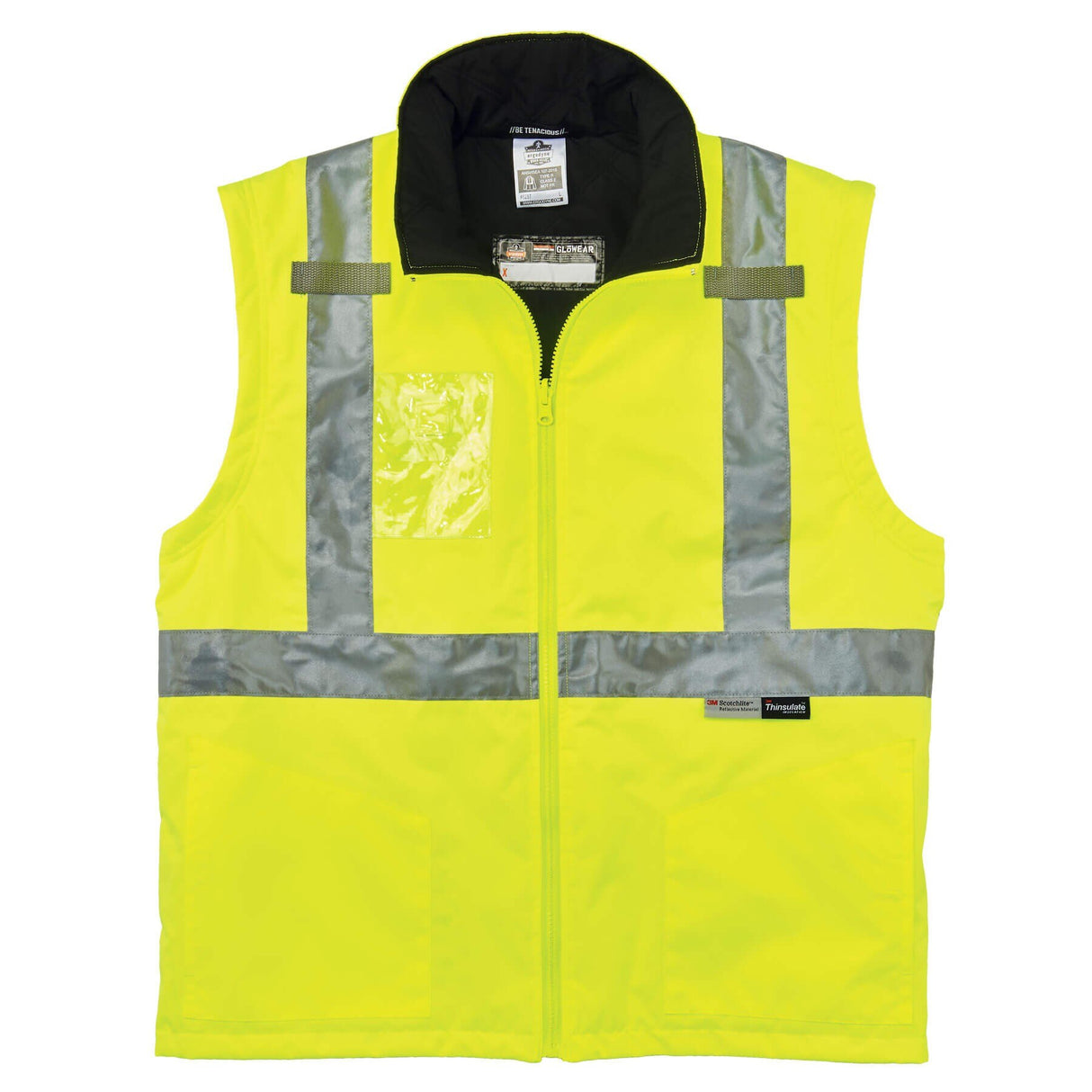 Ergodyne 25499 GloWear 8287 Type R Class 2 Convertible Thermal Jacket, 5XL, HV Lime - 4