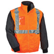 Ergodyne 25514 GloWear 8287 Type R Class 2 Convertible Thermal Jacket, Large, HV Orange