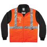 Ergodyne 25514 GloWear 8287 Type R Class 2 Convertible Thermal Jacket, Large, HV Orange - 3