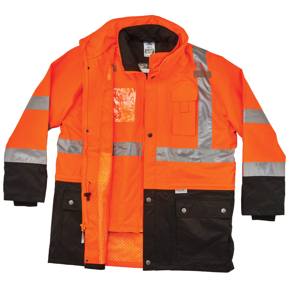 Ergodyne 25552 GloWear 8388 Type R Class 3/2 Thermal Jacket Kit, Small, HV Orange - 5