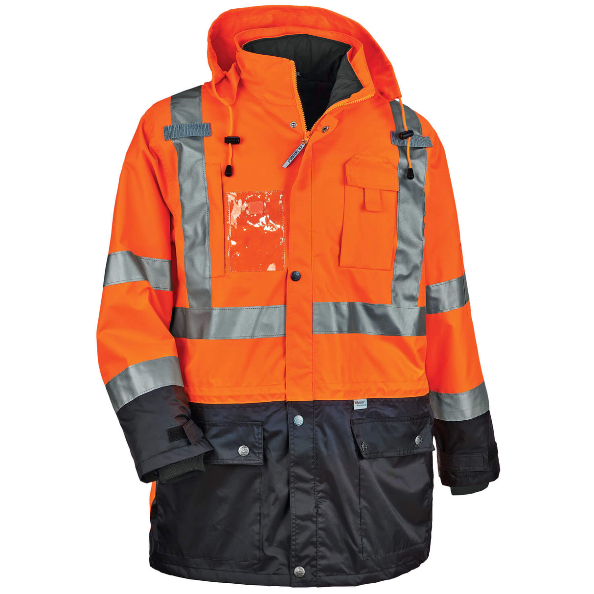 Ergodyne 25553 GloWear 8388 Type R Class 3/2 Thermal Jacket Kit, Medium, HV Orange