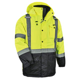 Ergodyne 25562 GloWear 8384 Type R Class 3 Thermal Parka, Small, HV Lime - 2