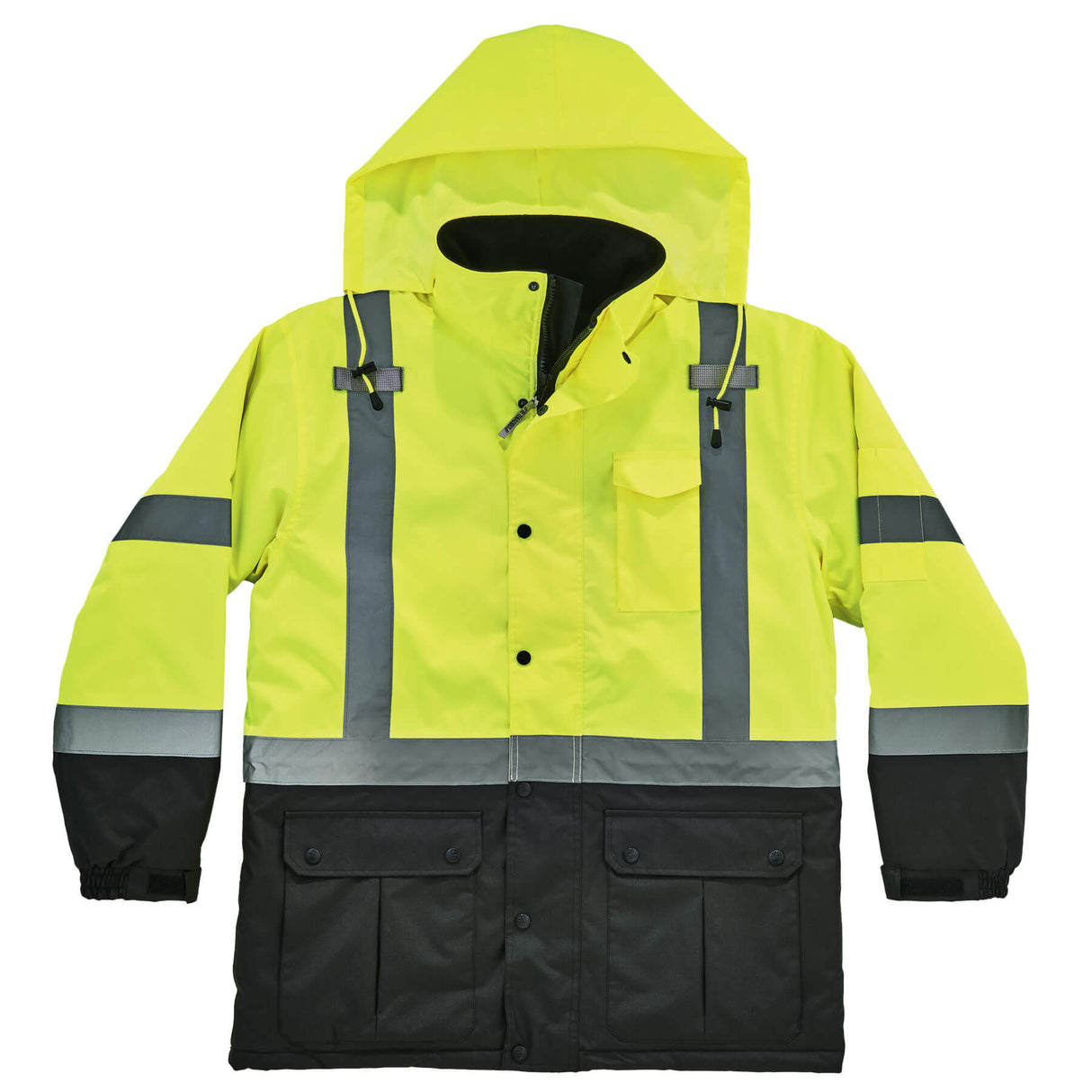 Ergodyne 25563 GloWear 8384 Type R Class 3 Thermal Parka, Medium, HV Lime - 4