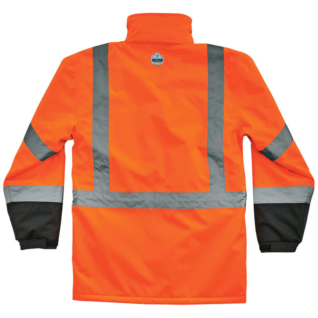 Ergodyne 25572 GloWear 8384 Type R Class 3 Thermal Parka, Small, HV Orange