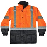 Ergodyne 25572 GloWear 8384 Type R Class 3 Thermal Parka, Small, HV Orange - 3