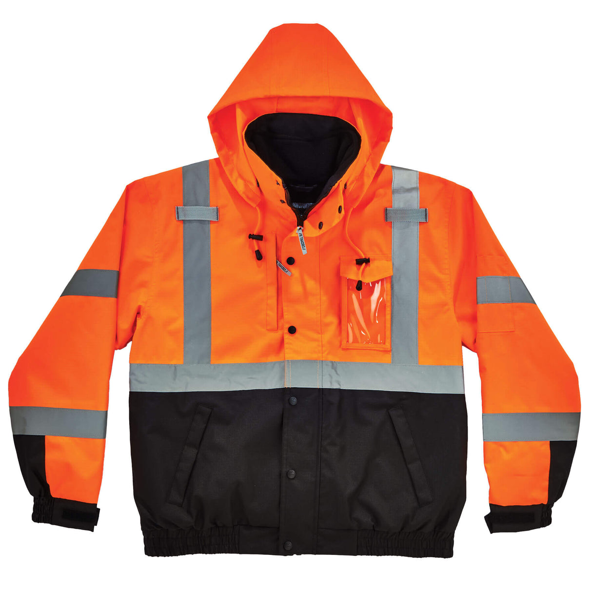 Ergodyne 25582 GloWear 8381 Type R Class 3 Performance 3-in-1 Bomber Jacket, Small, HV Orange - 4