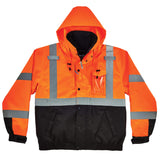 Ergodyne 25585 GloWear 8381 Type R Class 3 Performance 3-in-1 Bomber Jacket, XL, HV Orange - 4